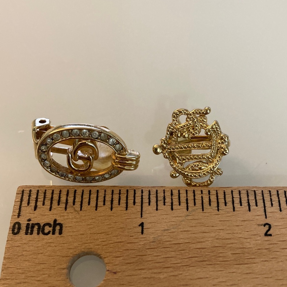 Lot 2 Vintage Dior Single Earrings - Picture 6 of 7